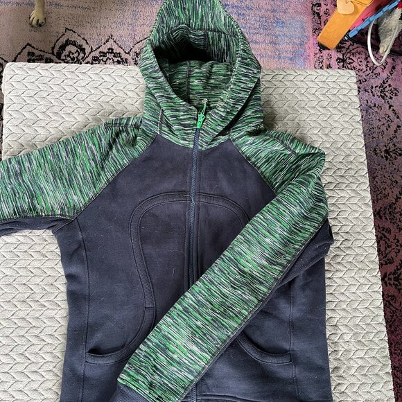 Lululemon Scuba Hoodie Blue Green Zip-Up Sweatshirt - Picture 1 of 7